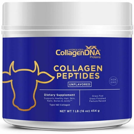 Premium Collagen Peptides- Tasteless, Odorless and Easy to Mix (16 oz, Beef