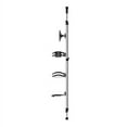 thumbnail image 3 of Artika Azzuro Shower Caddy 4-Shelf Stainless Steel with Mirror and Loofah for Adults Silver, 3 of 6
