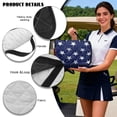 thumbnail image 6 of Xoenoiee American Flag Butterfly Print Golf Cart Seat Covers, Golf Cart Seat Towel Blanket, Suitable Yamaha, EZGO, Club Cars, Icon and More 2-Seats Cart, Essential Golf Cart Accessories, 51" x 30", 6 of 6