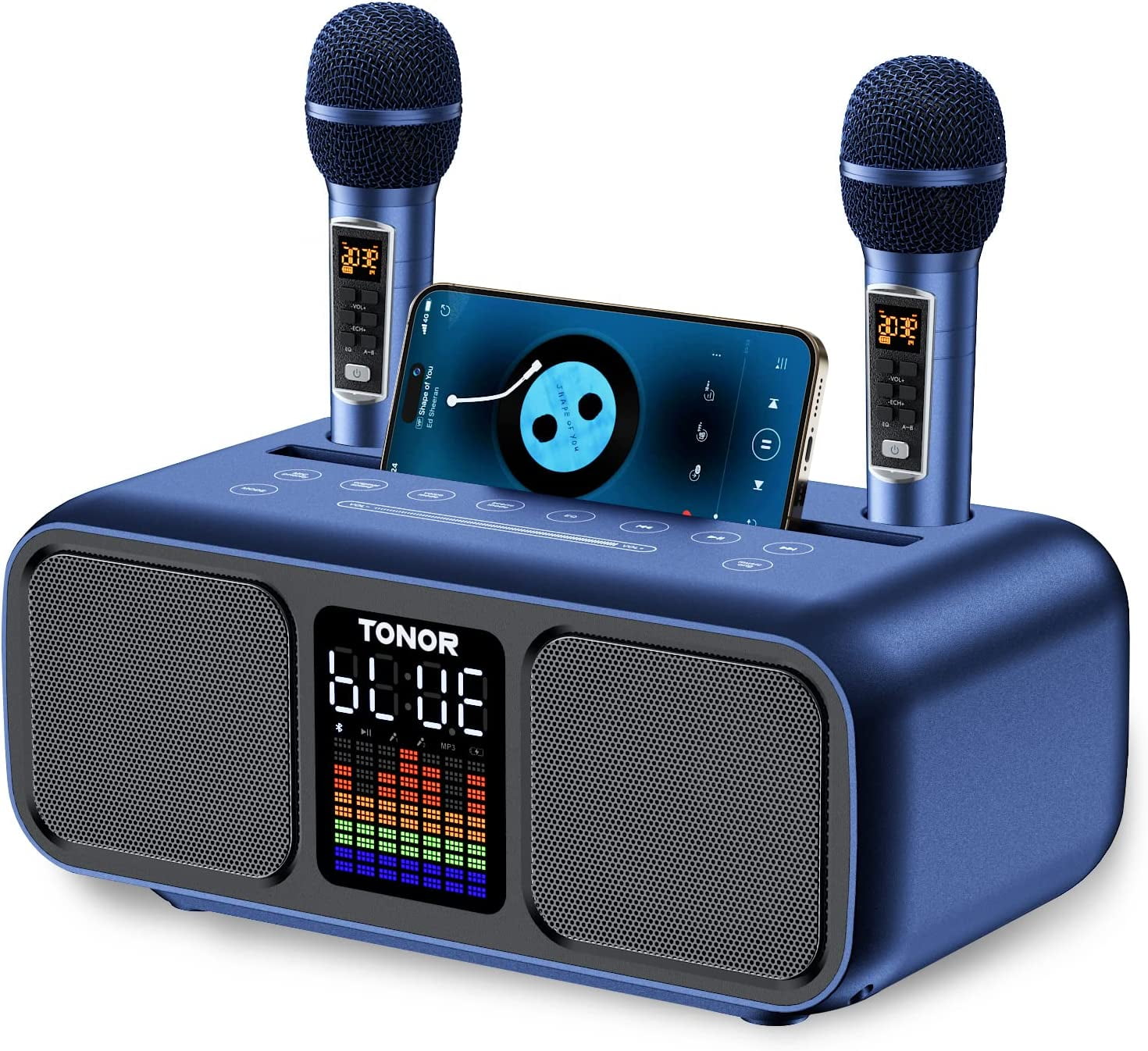 TONOR Karaoke Machine for Adults and Kids, Portable Speaker with 2 UHF