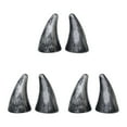 thumbnail image 3 of mmirethe 2x Waterproof And Stylish Car Sticker Easy To Install And Interesting Devil Horn silver 3Set, 3 of 6