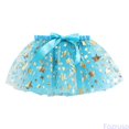 thumbnail image 2 of Fozruso Tulle Tutu Skirt for Girls Kids Girls Holiday Party Ballet Skirts Party Star Sequin Tulle Dance Skirt(Blue), 2 of 7