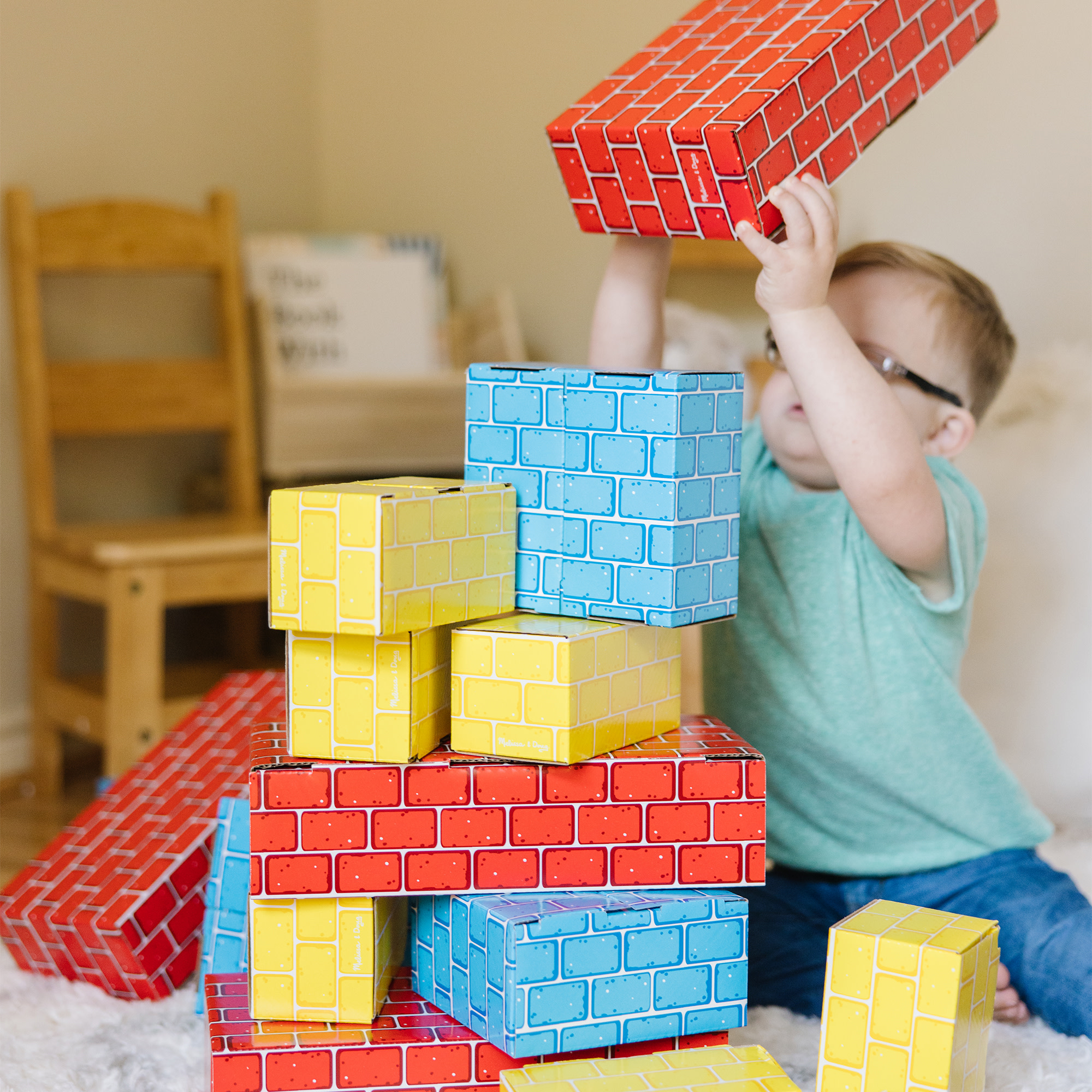 Melissa & Doug Extra-Thick Cardboard Building Blocks photo 2