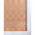 thumbnail image 3 of Unique Loom Moroccan Trellis Rug, Orange/Ivory (4' 0 x 6' 0), 3 of 9