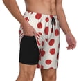 thumbnail image 2 of Saiise Abstract Red Polka Dot for Mens Swimming Trunks Swim Trunks Quick Dry Swim Shorts with Mesh Lining Funny Swimwear Bathing Suits-Medium, 2 of 6