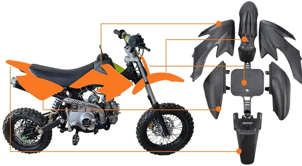Complete Plastics Fairing Mounting Hardware Bolts for Honda CRF50 XR50 Dirt Bike 