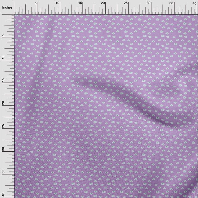 oneOone Viscose Chiffon Fabric Rainy Clouds Nature Printed Fabric 1 Yard 42 Inch Wide