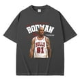 thumbnail image 3 of The Worm Don't Let What Other People Think Decido Who Are Dennis Rodman Tshirt Male Vintage T-shirt Basketball Boys Streetwear, 3 of 5