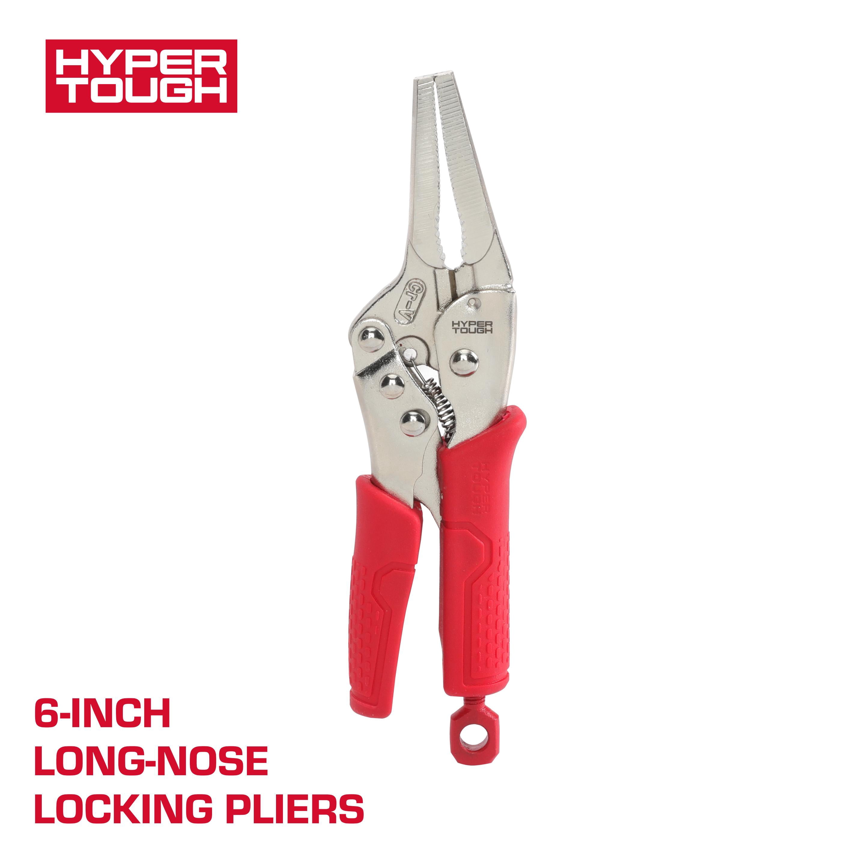 Hyper Tough 7-inch Curved Jaw Locking Pliers with Triggerless