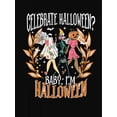 thumbnail image 2 of Camiseta De Mujer Camisetas Femeninas Verano Estampado De Ropa Casual Con Cuello RedondoWomen's Halloween Fun Graphic Tee - "Celebrate Halloween? Youngsters I'm Halloween" Print, Casual & Sporty Rou, 2 of 6
