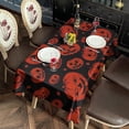 thumbnail image 2 of Halloween Red Pumpkins Pattern Rectangle Tablecloth 60"x102",Waterproof Polyester Rectangle Table Cloth, Wipeable Spillproof Polyester Tablecloth for Dining, Camping, Indoor and Outdoor, 2 of 6