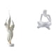 thumbnail image 1 of Figura decorativa de pluma, escultura abstracta de lector, estatua moderna de resina, adorno adecuado para regalar, decoración del hogar, escritorio d, 1 of 8