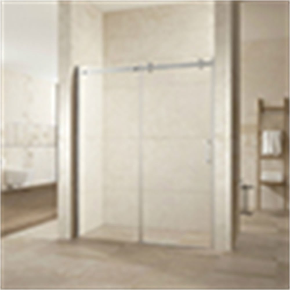 Kepooman 48 W x 76 Frameless Shower Door, Home Bypass Sliding Bathtub Door for Bathroom Kepooman 48 W x 76 Frameless Shower Door, Home Bypass Sliding Bathtub Door for Bathroom