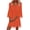 Orange, variant on Staron Women's Casual Solid Jacquard Tassel V-Neck 3/4 Sleeve Dress Fashion Loose Party Vacation Boho, White XL