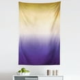 thumbnail image 1 of Ombre Tapestry, Vivid Enegetic Color Tones Base Illustration with Changes, Fabric Wall Hanging Decor for Bedroom Living Room Dorm, 5 Sizes, Dark Mustard Blue Violet, by Ambesonne, 1 of 1