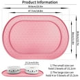 thumbnail image 3 of Ptlom Dog Cat Food Mat Raised Edges Dog Feeding Mat Silicone Food Mat for Pet Bowls Pink, 3 of 9