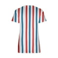 thumbnail image 5 of Cyber&Monday Deals Dyegold Summer Tops for Women 2023 Trendy, Womens 4th of July US Flag Shirts Dressy Casual V Neck Short Sleeve Blouses 2023 Plus Size Summer ​Patriotic Top Tee, 5 of 5