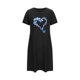 thumbnail image 5 of Camisón corto de talla grande para mujer, camisón de manga corta con estampado de pecho a la moda, camisón para mujer, 5 of 7