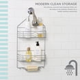 thumbnail image 3 of Bath Bliss 2 Shelf Aztec Steel Shower Caddy in Grey, 3 of 10