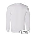 thumbnail image 3 of Gildan - Heavy Cotton™ Long Sleeve T-Shirt - 5400 - 3 Pack - Multi-Pack - White, 3 of 3