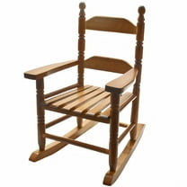 Child Rocking Chair for 3-6 Small Baby Kids Wooden Outdoor Furniture Indoor Living Room Lounge Bedroom Porch Patio Outside Brown