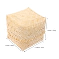 thumbnail image 4 of 2pcs Bamboo Chip Woven Baskets Bamboo Woven Basket Bamboo Storage Container, 4 of 8