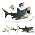 thumbnail image 3 of Large Shark Toys High Simulation Megalodon Toy Realistic Sea Creature Cognitive Toy Early Educational Simulation Shark Figure Toy Sensory Development Shark Bath Toy for Kids Ages 3+, 3 of 9