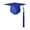 Blue, variant on Graduation Cap, Graduation Hat with Tassel, Class of 2026 Graduation Cap, Bachelor Cap, Doctoral Cap, Adult Graduation Hat, Multicolor Graduation Hat, Graduation Gift