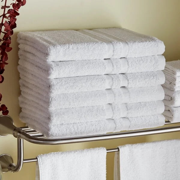 Textile Topia Premium Collection Bath Towel 24x50 – White Large Bath Towels for Spa, Salon, Gym, Hotel & Resort – 86% Cotton 14% Polyester – Super Soft, Thick & Highly Absorbent