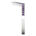 thumbnail image 4 of 0.25 ct Brilliant Round Cut Simulated Alexandrite 14k White Gold Stackable Band SZ 6.75, 4 of 6