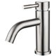 thumbnail image 1 of Grifo mezclador para lavabo de acero inoxidable cepillado mate, 1 of 1