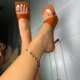 thumbnail image 1 of Zapatillas sexis de tacón alto, sandalias de cabeza cuadrada para mujer, chanclas, zapatos que combinan con todo Wmkox8yii ytu3933, 1 of 4