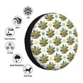 thumbnail image 4 of Susaid Sloth Sitting Tropical Leaves Print Tire Covers,Waterproof Anti-UV Snow Sun Rain Tire Covers for RV,Truck, SUV, Trailer, Camper-14 inch, 4 of 6