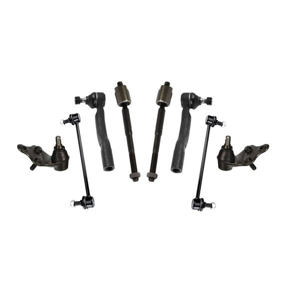 8 Pc Front Suspension Steering Inner Outer Tie Rod Ends Sway Bar Links Lower Ball Joints Driver LH Passenger RH Fits select: 2007-2011 TOYOTA CAMRY