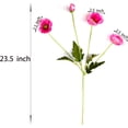thumbnail image 2 of Hot Pink Poppy Flowers Artificial for Wedding Decorations,12 Pcs Fake Faux Silk Poppies Bulk for Home Decor Table Centerpieces Floral Arrangement (23.5‘’, Hot Pink), 2 of 17