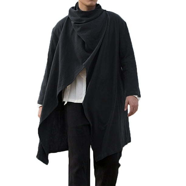Incerun - Mens Hooded Cape Cloak Poncho Hoodies Pullover Punk Trench ...