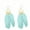 Mint Green, variant on Womens Feather Earrings Fringe Tassel Bohemian Long Drop Dangle Earrings Set with Design for Women