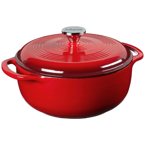 Dutch Oven Lodge Island Spice R de hierro fundido esmaltado de 4.5 cuartos