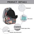 thumbnail image 4 of Pioneer Flower Backpack for School,Cute School Bag,Schoolbag with Adjustable Shoulder Straps & Padded Back,15.3"x11"x7.1".﻿, 4 of 6