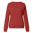 thumbnail image 7 of QASIEATN Hoodies for Graceful Women Fashion, Oversized Sweatshirts Loose Fit Casual Crewneck Sweatshirts Long Sleeve Pullover Tops, Womens Fall Tops, 7 of 7