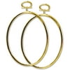 Janlynn Just A Frame Oval Hoop 3.25"X4.25" 2/Pkg-Gold