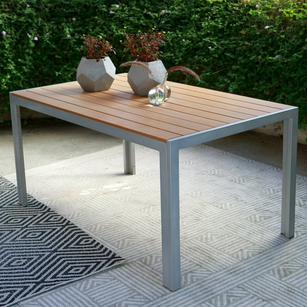 Coral Coast Southwick Outdoor Aluminum Faux Wood Patio Dining