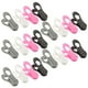 thumbnail image 4 of 20 pinzas de plástico para toallas, de colores brillantes, multiusos, resistentes al viento, para secar ropa, accesorios para tendedero (negro, rosa, blanco, gris), 4 of 5