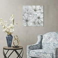 thumbnail image 3 of AEFER White Grey Flowers Wall Pictures: Grey Wall Decor Gray Wall Art Abstract Blossoom Grey Floral Painting Grey Canvas Poster Modern Elegant Prints for Unframe: 10x8inch(25x20cm), 3 of 6