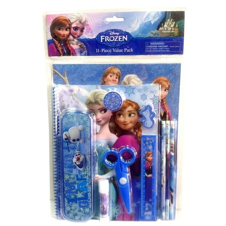 Disney Frozen Stationery Set 11pc Value Pack with Plastic