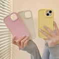 thumbnail image 3 of Compatible with iPhone Case,Cute Matte Liquid Silicone [ Drop & Camera Protection][Compatible with Wireless Charging] Shockproof Cover Phone Case (Pink,iPhone 14 Pro), 3 of 8