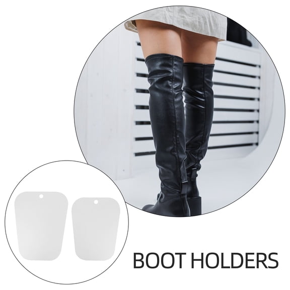 WEAVILUX 6Pcs Tall Boot Shaper Inserts Transparent Reusable Boot Holder Support for Home Storage