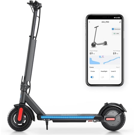 Caroma Electric Scooter Adults, 20 Miles Range & 20 MPH Speed, Cruise Control Adult Electric Scooter, 9" Solid Tires Fast Foldable E Scooter, Scooter Electric with Dual Braking System for Commute