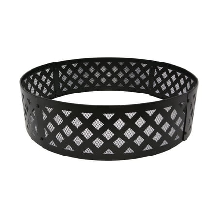 36" Round Metal and Steel Fire Ring Black, by Mainstays