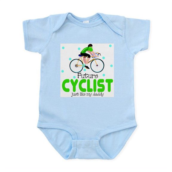 CafePress - Future Cyclist Like Daddy Baby Infant Bodysuit - Baby Light Bodysuit, Size Newborn - 24 Months